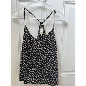 E by Eloise Black and White Silk Top